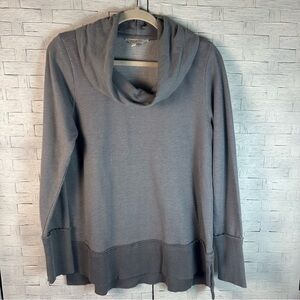 Gray Cowl Neck Women's Top